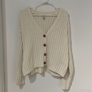 A New Day Cream Knit Cardigan | Size Large